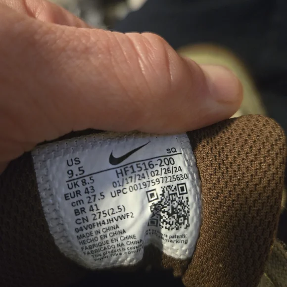 Nike Air Max 1 ESS PRM “Neutral Olive/Cargo Khaki” US Men Size 9.5 RETAIL $250 - Picture 9 of 10